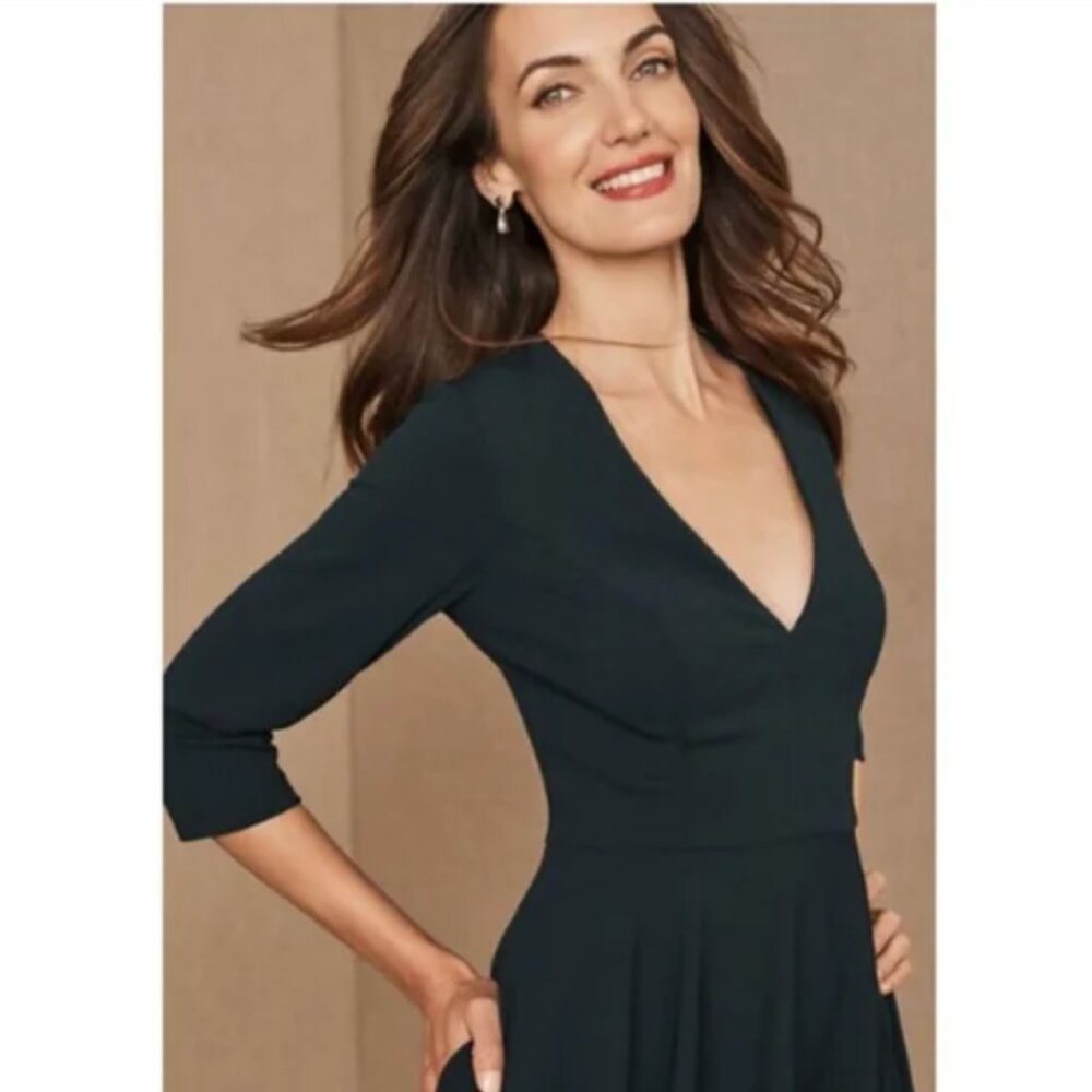 BHLDN Dark Green Midi Dress NWOT - Picture 5 of 14